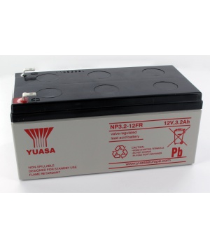 Batterie Plomb Yuasa 12V 3.2Ah NP3.2-12FR Batterie Plomb Yuasa 12V 3.2Ah NP3.2-12FR