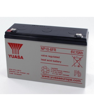 6V 10Ah NP10-6FR Yuasa batería de plomo