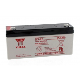 Lead 6V 2.8 Ah NP2.8 Yuasa battery - 6