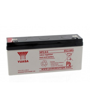 Batterie Plomb 6V 2.8Ah Yuasa (134X34X64) F1 (NP2.8-6) 