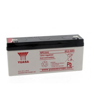 Lead 6V 2.8 Ah NP2.8 Yuasa battery - 6