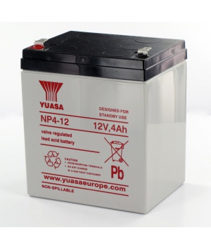Batterie Plomb Yuasa 12V 4Ah NP4-12
