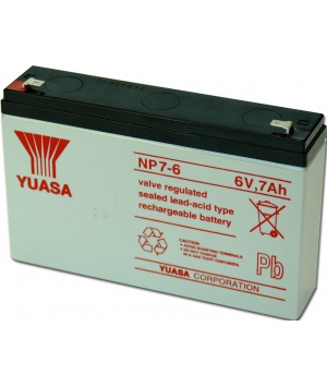 Lead Yuasa battery 6V 7Ah NP7-6