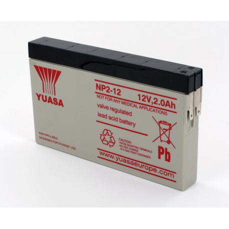Batterie Plomb Yuasa 12V 2Ah NP2-12