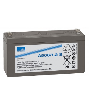 Battery lead Gel 6V 1.2AH A506 Sonnenschein / 1.2 S Battery lead Gel 6V 1.2AH A506 Sonnenschein / 1.2 S