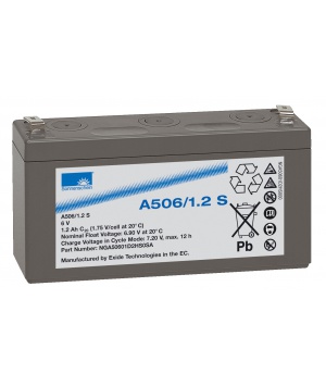 Batterie Sonnenschein Plomb Gel 6V 1.2Ah A506/1.2S