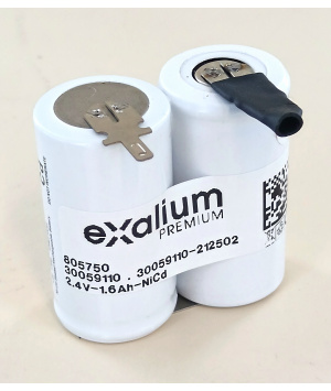 Batterie 2.4V 1.6Ah NiCd 805750