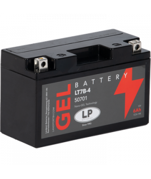 Batería de motocicleta de plomo-ácido Landport 12V 6Ah 145A LT7B-4