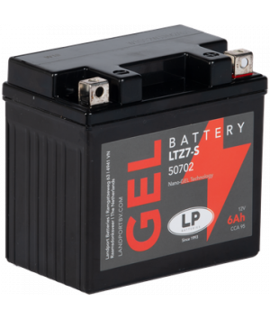 Batería de motocicleta de plomo en gel Landport 12V 6Ah 90A LTZ7-S