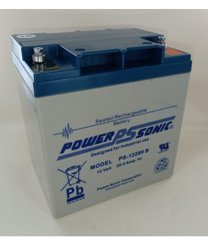 PowerSonic 12V 28Ah Blei-S&auml;ure-Akku PS-12280