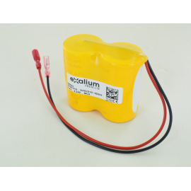 Batterie 2.4V 4.2Ah NiCd 2VnTD Cote cote Fils Faston