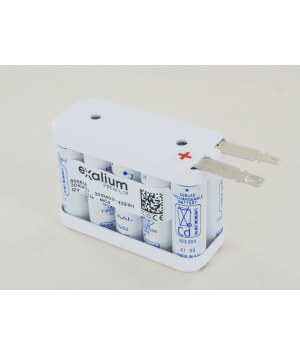 12V 0.8Ah 10VSTAAL Flansch 805658 Saft Batterie