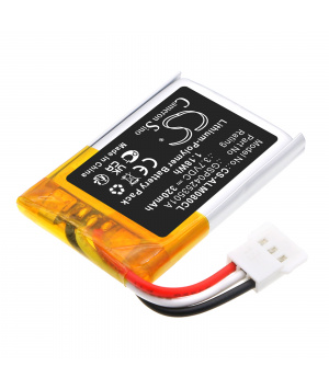 Batteria LiPo da 3,7 V 0,32 Ah per ricevitore Bluetooth Alcatel-Lucent Wide Band 4.1