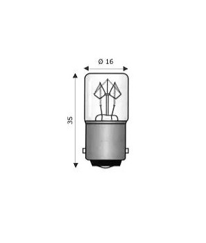 5W Incandescent Lamp BA15D WIMEX (4101700) 