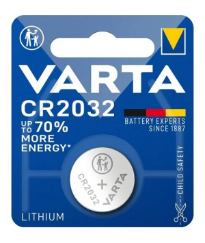 Batteria al litio 3V 230mAh CR2032 Blister Varta
