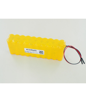Batterie 24V 0.7Ah NiCd pour trappe de d&eacute;senfumage neutronic sans connecteur