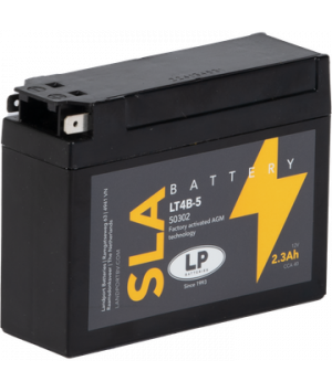 Batterie moto plomb SLA AGM 12V 2.3Ah 40A LT4B-5 Landport