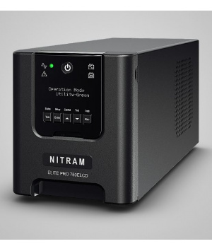 Nitram Nitram 750VA 675W 6-Outlet LCD Desktop UPS PRO 750ELCD