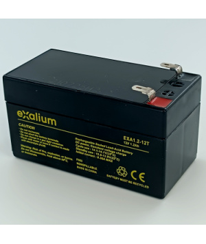 Blei akku Exalium 12V 1.2Ah EXA1.2-12T