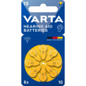 Blister 8 piles auditives 1,4V - V10 - Varta