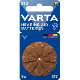Packung zu 8 Hörgerät Batterie 312 PR41