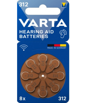 Packung zu 8 Hörgerät Batterie 312 PR41