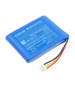 Batería de iones de litio 3,7V 3,6Ah 0515 0043 para analizador Testo 480