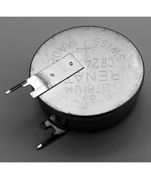 Pile Lithium 3V 2 picots verticaux Renata (CR-2477/VCN)