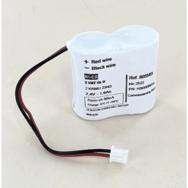 Batterie 2.4V 1.6Ah NiCd pour Baes Ura 111901, Legrand 62525