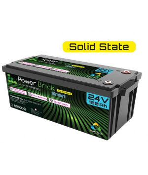 Batterie Lithium LiFePO4 24V 120Ah 3072Wh Bluetooth PowerBrick PRO+
