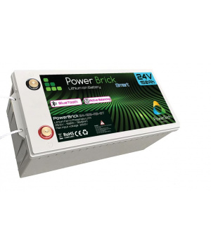 Batterie Lithium LiFePO4 24V 150Ah 3840Wh Bluetooth PowerBrick PRO+