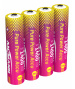 Pack mit 4 Li-Ionen-Akkus 1,5V 500mAh AAA mit USB-C-Ladung