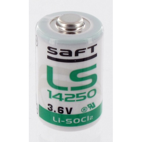 Batteria al litio Saft 3.6 v - 1/2AA LS14250