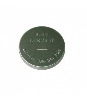 Accu bouton rechargeable Li-Ion 3.6V LIR2450