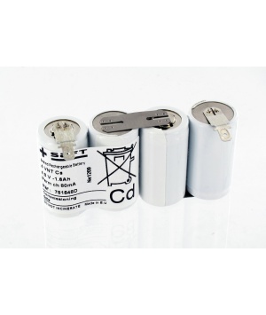 Batterie Saft 4.8V 1.6Ah 4VNTCs 781548