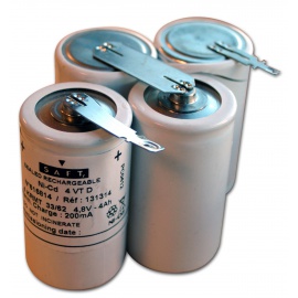 Batterie Ni-Cd 4,8V 4.2Ah 4VTD Losange Clip BAES Saft (131314)