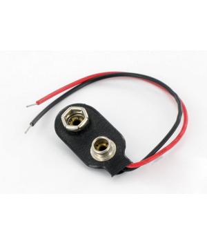 Clip de conector de presión PP3 de 9V con cable