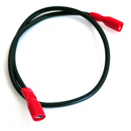 Connecting lead diam. 1.5 mm faston 4.7 mm lugs battery cable