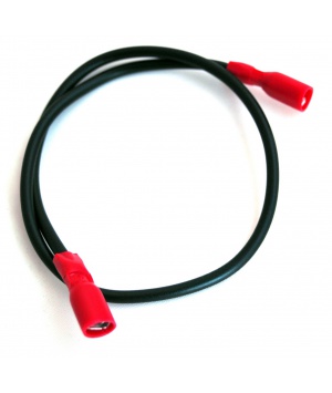 Connecting lead diam. 1.5 mm faston 4.7 mm lugs battery cable