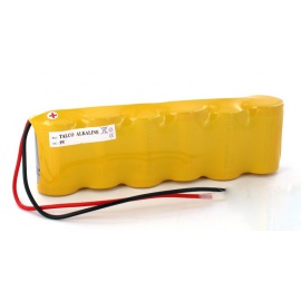 Batterie 12V 0.8Ah NiCd 789470 sous gaine thermo cosses faston