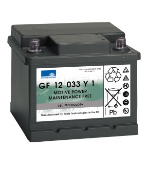 Batterie plomb Gel 12V 33Ah GF12033Y1 Dryfit