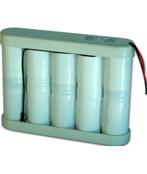 Saft 12V 4Ah 10 VR4D flange NiCd battery