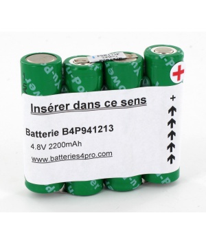 Batterie Typ 4 H-AA2000 für Compex 4.8V 2.2Ah 941213