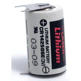 Batteria Sanyo litio 3V CR14250SEFT a 3 punti