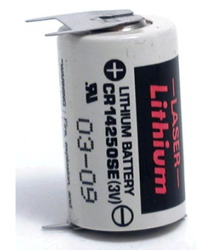 Batteria Sanyo litio 3V CR14250SEFT a 3 punti