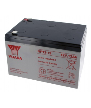 Batería de plomo Yuasa 12V 12Ah NP12-12