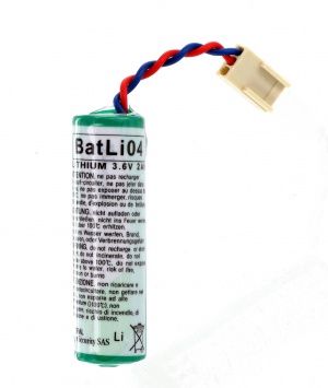 Batteria Batli04 d'origine 3, 6V 2Ah litio per allarme