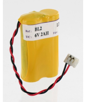 Battery alarm type BL2 lithium 6V 2Ah Battery alarm type BL2 lithium 6V 2Ah