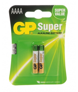 Pack of 2 batteries 1.5V AAAA, MN2500, 25A