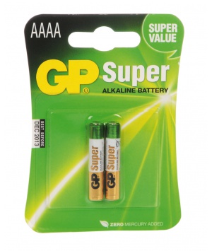 Blister de 2 Piles 1.5V Format AAAA -ELR02 (25A-U2)